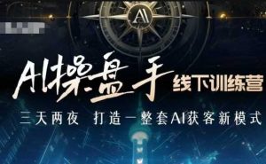 AI操盘手线下训练营，打造AI获客新模式，跟上ai时代，新商业_网创资源库