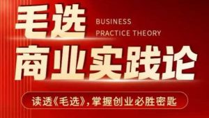 毛选商业实践论，读透《毛选》掌握创业必胜密匙_网创资源库