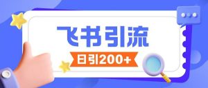 飞书引流创业粉玩法，无限私信不违规_网创资源库