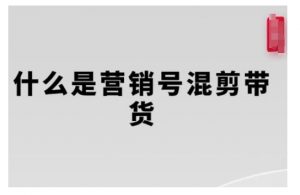 营销号混剪带货，从内容创作到流量变现的全流程，教你用营销号形式做混剪带货_网创资源库