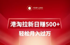 港淘拉新项目日入5张，轻松月入过W_网创资源库