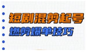 短剧实操教学，短剧混剪起号燃剪爆单技巧_网创资源库