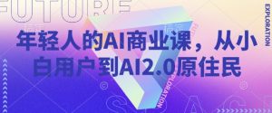 年轻人的AI商业课，从小白用户到AI2.0原住民_网创资源库