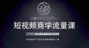 短视频商学流量课+口播拍摄剪辑，​短视频+轻资产创业流量变现课_网创资源库