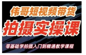短视频带货拍摄实操课，零基础学拍摄入门到精通教学_网创资源库