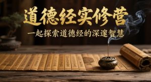 道德经实修营，一起探索道德经的深邃智慧_网创资源库
