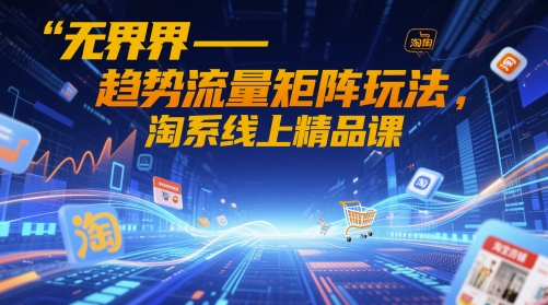 无界-趋势流量矩阵玩法，淘系线上精品课_网创资源库