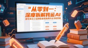 从零到一：深度拆解我运用AI撰写爽文小说挣取首笔稿费的全流程思路_网创资源库