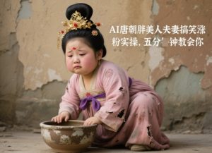 AI唐朝胖美人夫妻搞笑涨粉实操，五分钟教会你_网创资源库