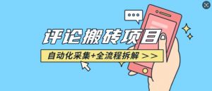悟空采集评论搬砖_评论搬砖+自动采集【完整攻略】_网创资源库