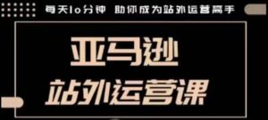 聪明的跨境人都在学的亚马逊站外运营课，每天10分钟，手把手教你成为站外运营高手_网创资源库
