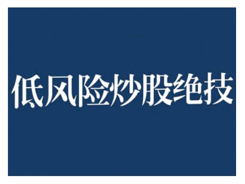 2024低风险股票实操营，低风险，高回报_网创资源库