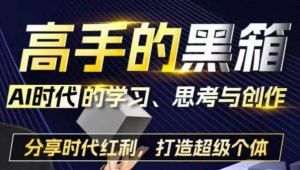 高手的黑箱：AI时代学习、思考与创作-分红时代红利，打造超级个体_网创资源库