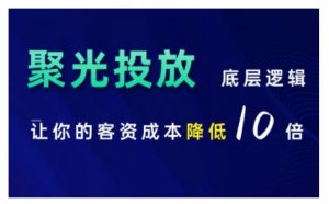 小红书聚光投放底层逻辑课，让你的客资成本降低10倍_网创资源库