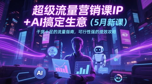 超级流量营销课IP+AI搞定生意（5月新课）干货十足的流量指南，可行性强的提效攻略_网创资源库