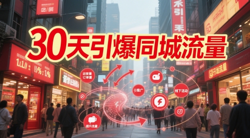 30天引爆同城流量：团购篇 认知篇 流量篇 来客篇 达人篇 老板人设IP篇 投流篇_网创资源库