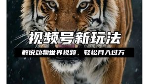 利用动物世界解说视频，赚分成计划收益，轻松月入过W，操作简单【揭秘】_网创资源库