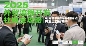 2025外贸流程开发社媒全攻略，利用免费社媒平台成功开发过百位客户_网创资源库