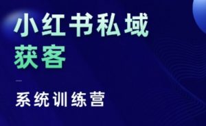 小红书私域获客系统训练营，只讲干货、讲人性、将底层逻辑，维度没有废话_网创资源库