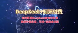 如何使用DeepSeek在知识付费赛道价值变现，引流+变现全流程_网创资源库