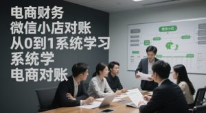 电商财务微信小店对账，从0到1系统学习电商对账_网创资源库