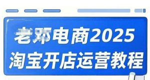 2025淘宝开店运营教程直通车，直通车，万相无界，网店注册经营推广培训视频课程_网创资源库