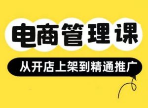 小红书&闲鱼开店从开店上架到精通推广，电商管理课_网创资源库