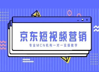 京东短视频营销项目，专业MCN机构一对一实操教学_网创资源库