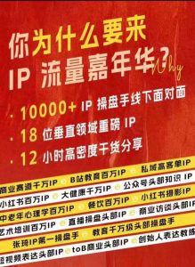群响IP流量嘉年华，​现场视频+IP江湖2024典藏版PPT_网创资源库