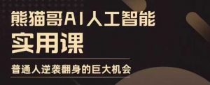AI人工智能实用课，实在实用实战，普通人逆袭翻身的巨大机会_网创资源库