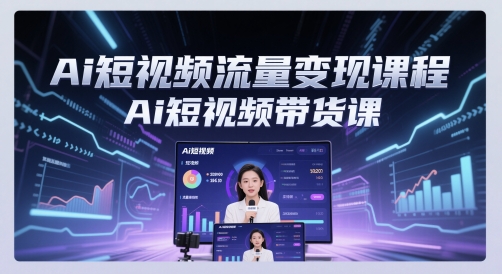 Ai短视频流量变现课程，Ai短视频带货课_网创资源库