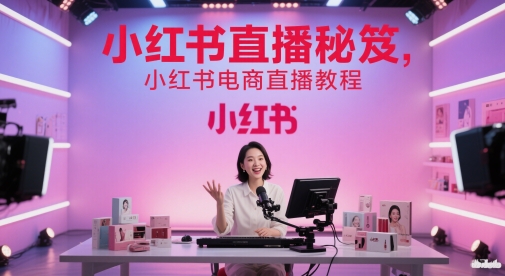小红书直播秘笈，小红书电商直播教程_网创资源库