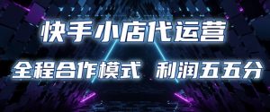 快手小店代运营 限时托管计划 合作模式 利润五五分成【揭秘】_网创资源库