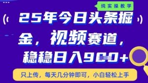 今日头条视频赛道最新玩法，每天十分钟，保底日入9张+【揭秘】_网创资源库