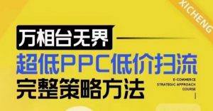 超低PPC低价扫流完整策略方法，最新低价扫流底层逻辑，万相台无界低价扫流实战流程方法_网创资源库