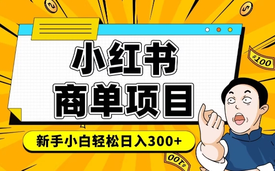 小红书千粉商单，稳定快速变现项目，实现月入6-8k并不是很难_网创资源库