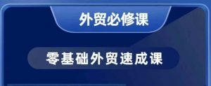 零基础外贸必修课，开发客户商务谈单实战，40节课手把手教_网创资源库